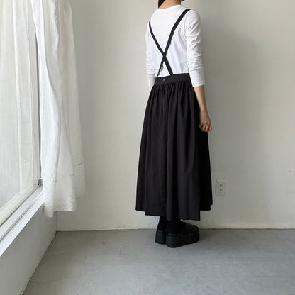 atelier naruse  コットンサスペンダースカート