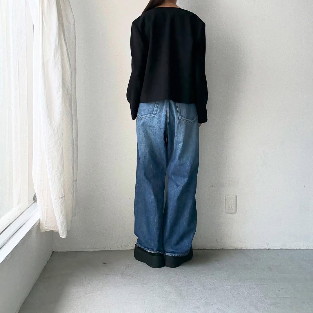 saqui ノーカラージャケット – blanc