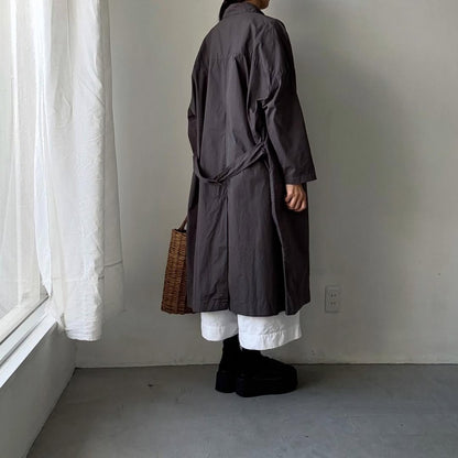 jujudhau  デッドストックコットンワークコート　グレー
