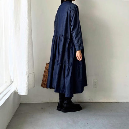 jujudhau デッドストックデニムティアードドレス