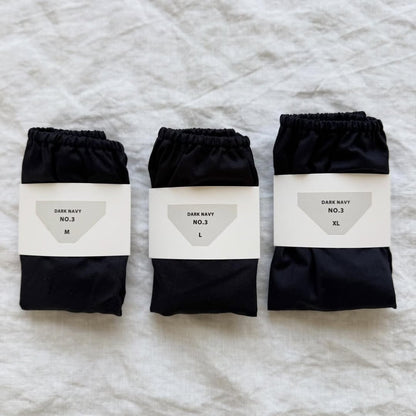 TESHIKI コットンパンツ　ダークネイビー(No.3)