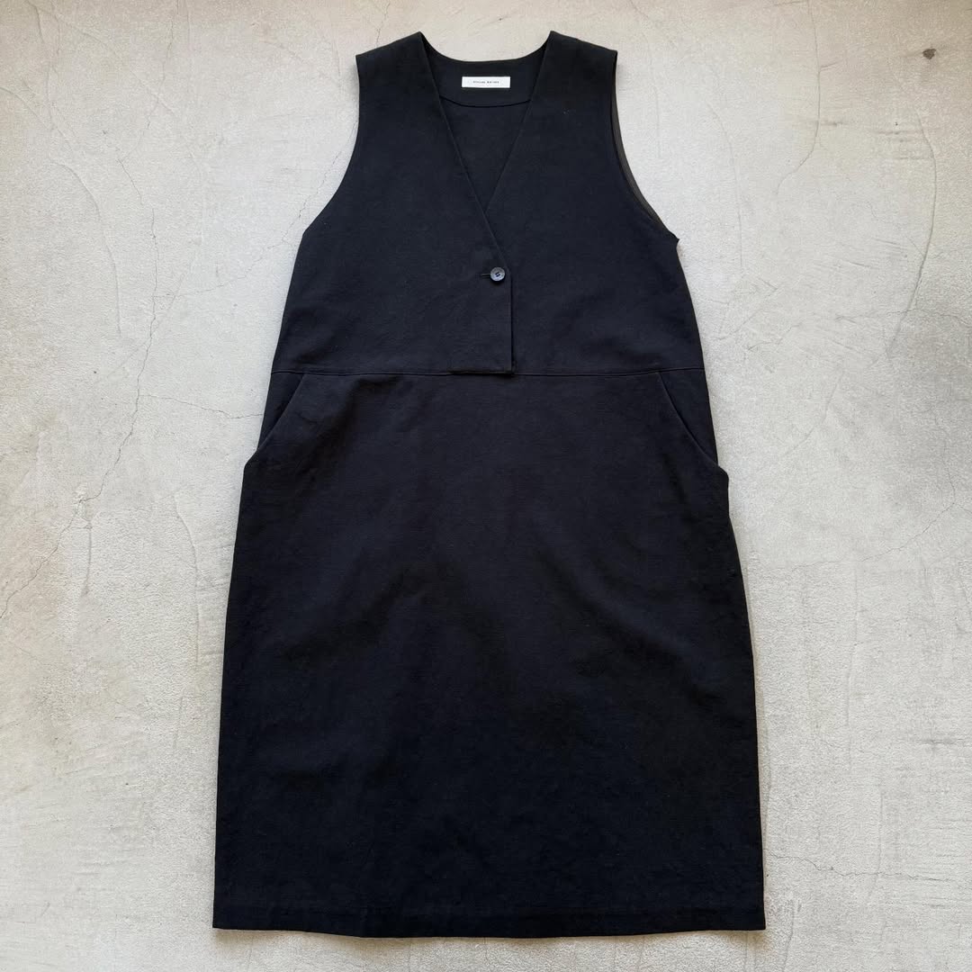 atelier naruse コットンリネンスラブジャンパースカート