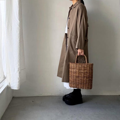 jujudhau  デッドストックコットンワークコート　カーキ