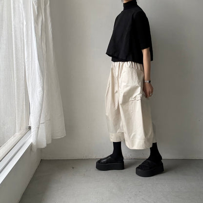 TENNE HANDCRAFTED MODERN ビッグポケットキュロット　ベージュ