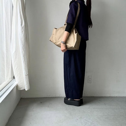 TENNE HANDCRAFTED MODERN ベンタイルコットンボストンバッグS キャメル