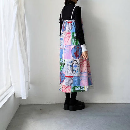 ayanoguchiaya　アートワークプリント2wayスカートドレス