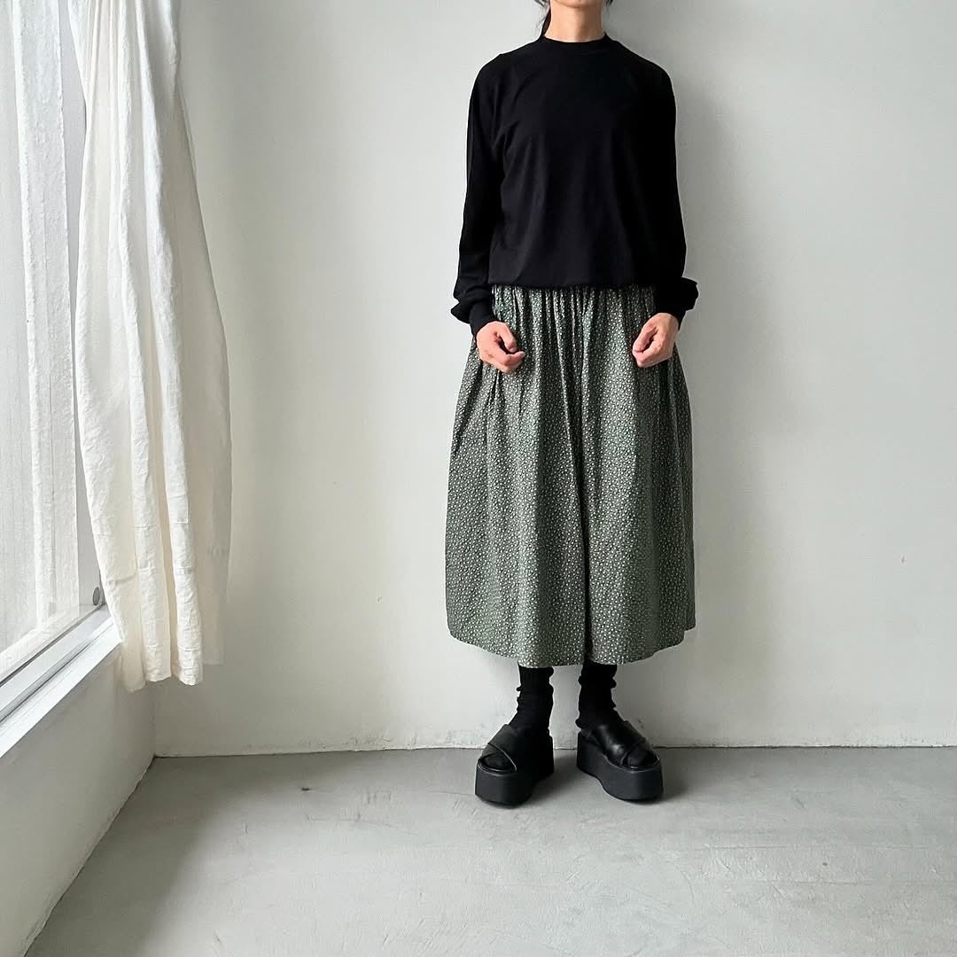 homspun 天竺ハイネックプルオーバー　ブラック