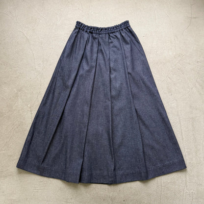 Linenya  デニムタックスカート　90センチ丈