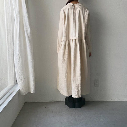 jujudhau コットンプリンプドレス