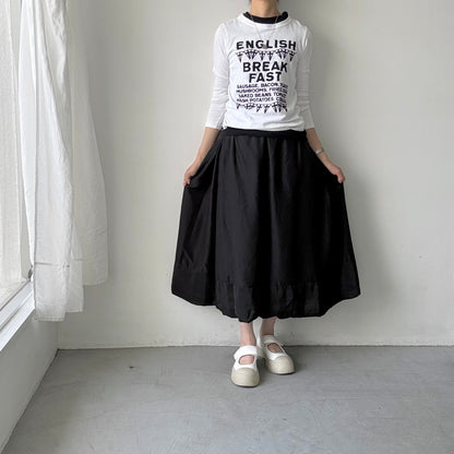 R&D.M.Co 　シルクサテンドッキングバルーンスカート