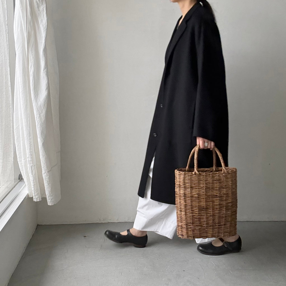 ゴーシュ  ウールシルクカシミアリバーロングコート