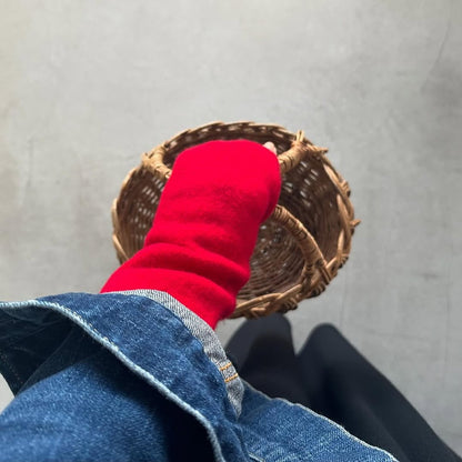 Kopka ウールアームウォーマー　レッド