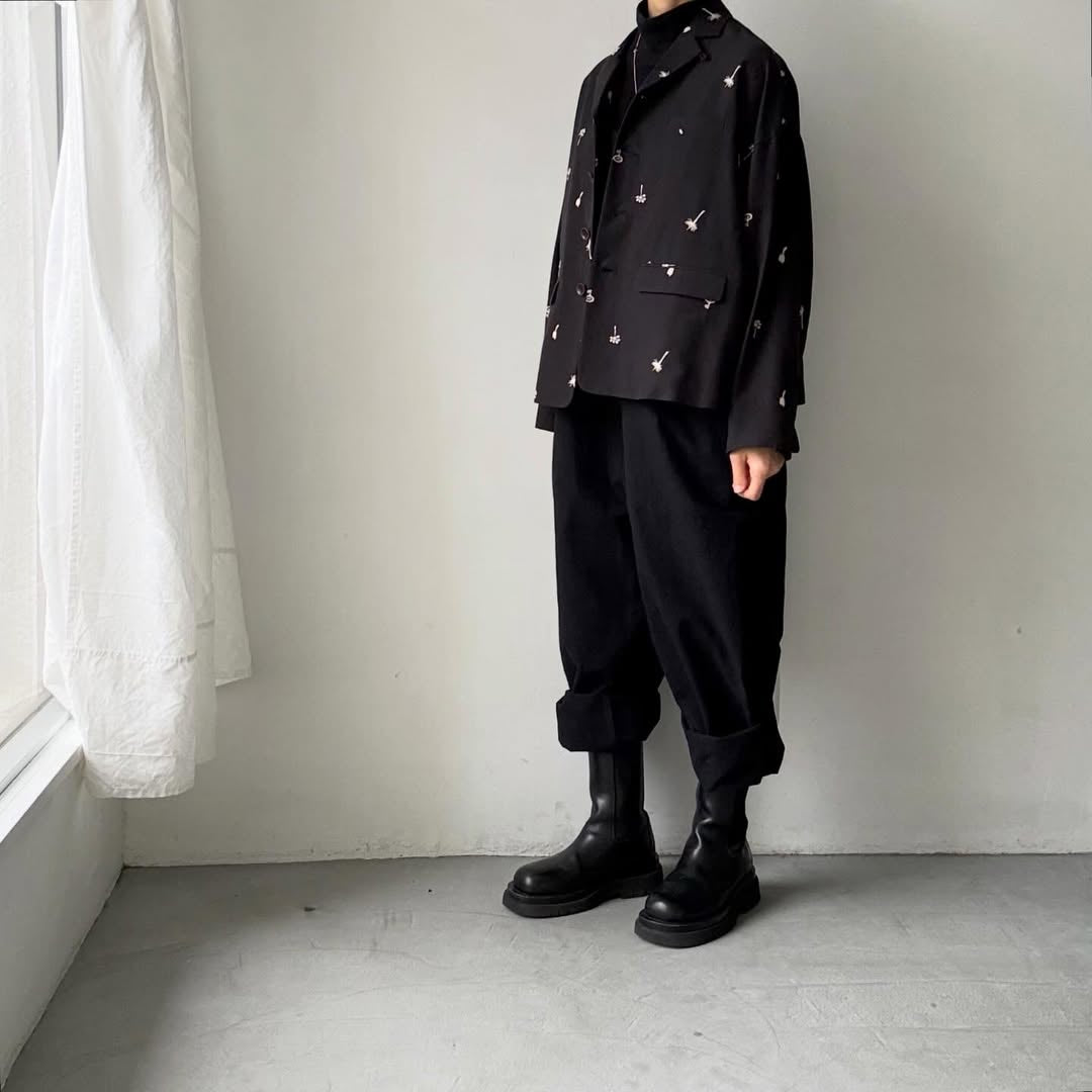 atelier naruse  コットンリネンテーラードジャケットnohara