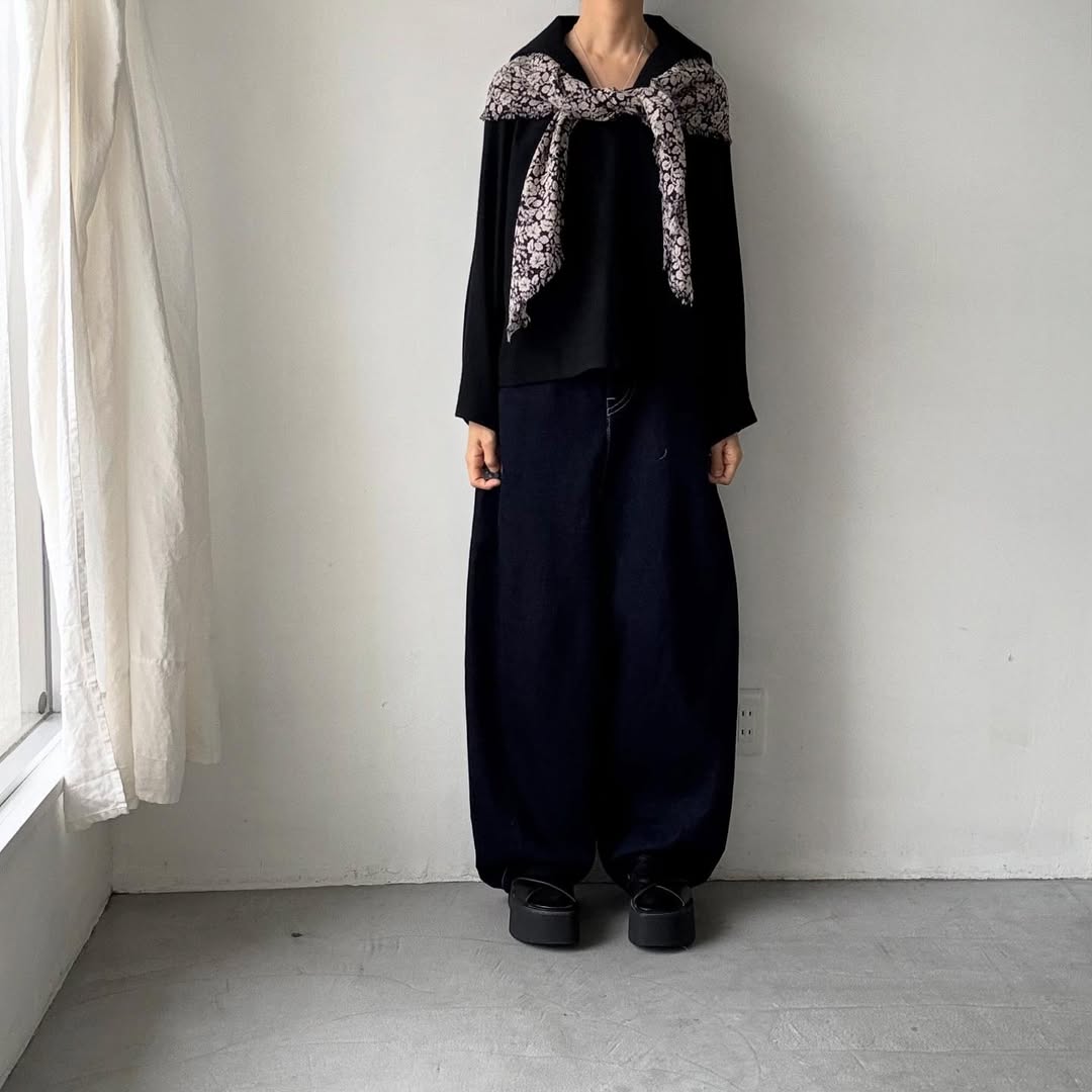 cion  ウール混セーラープルオーバー