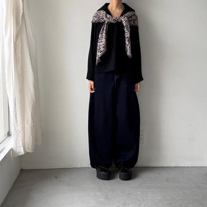 cion  ウール混セーラープルオーバー