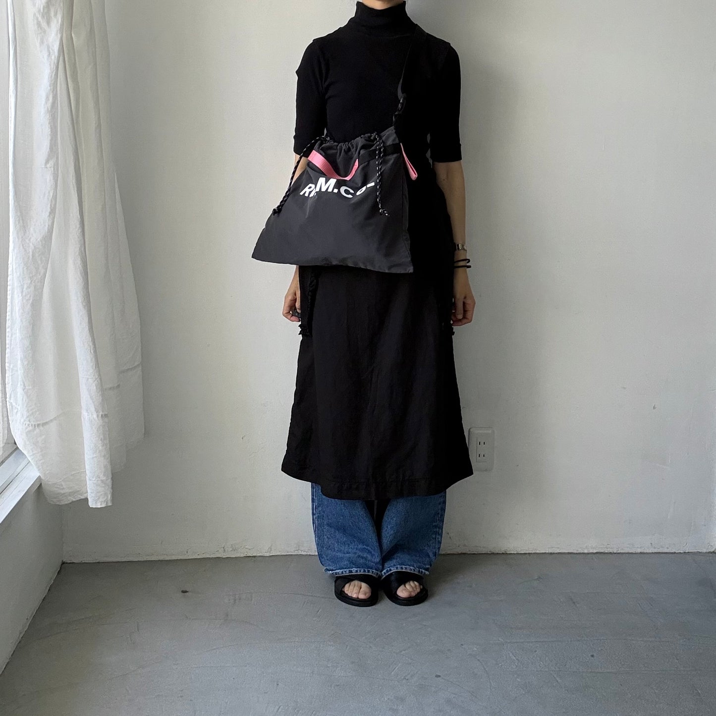 R&D.M.Co 　ショッピングバッグ　ダークグレー