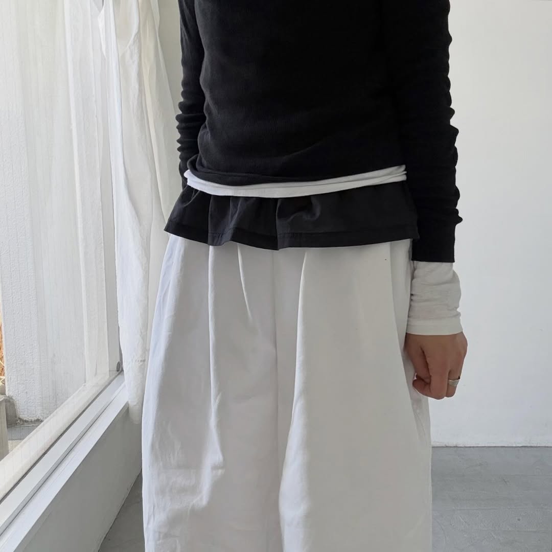 homspun  無地ノースリーブプルオーバー