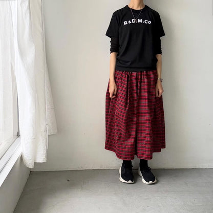 R&D.M.Co パイルエンブロイダリーTシャツ