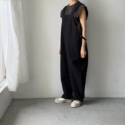 homspun  天竺ボーダーノースリーブプルオーバー　グリーン×ブラウン