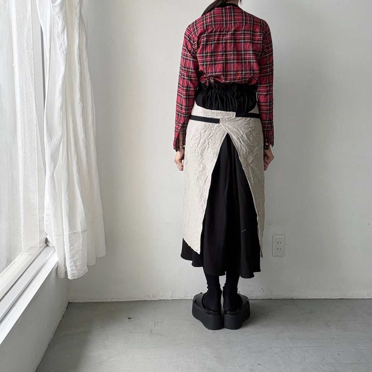 R&D.M.Co  GOOD MORNINGリネンエプロン