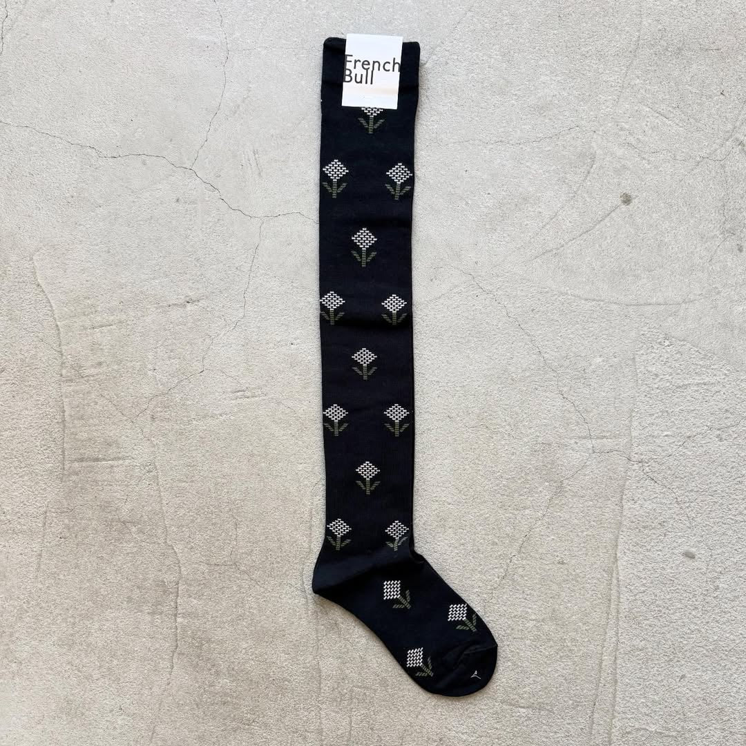 French Bull ジニアオーバーニーソックス　ブラック