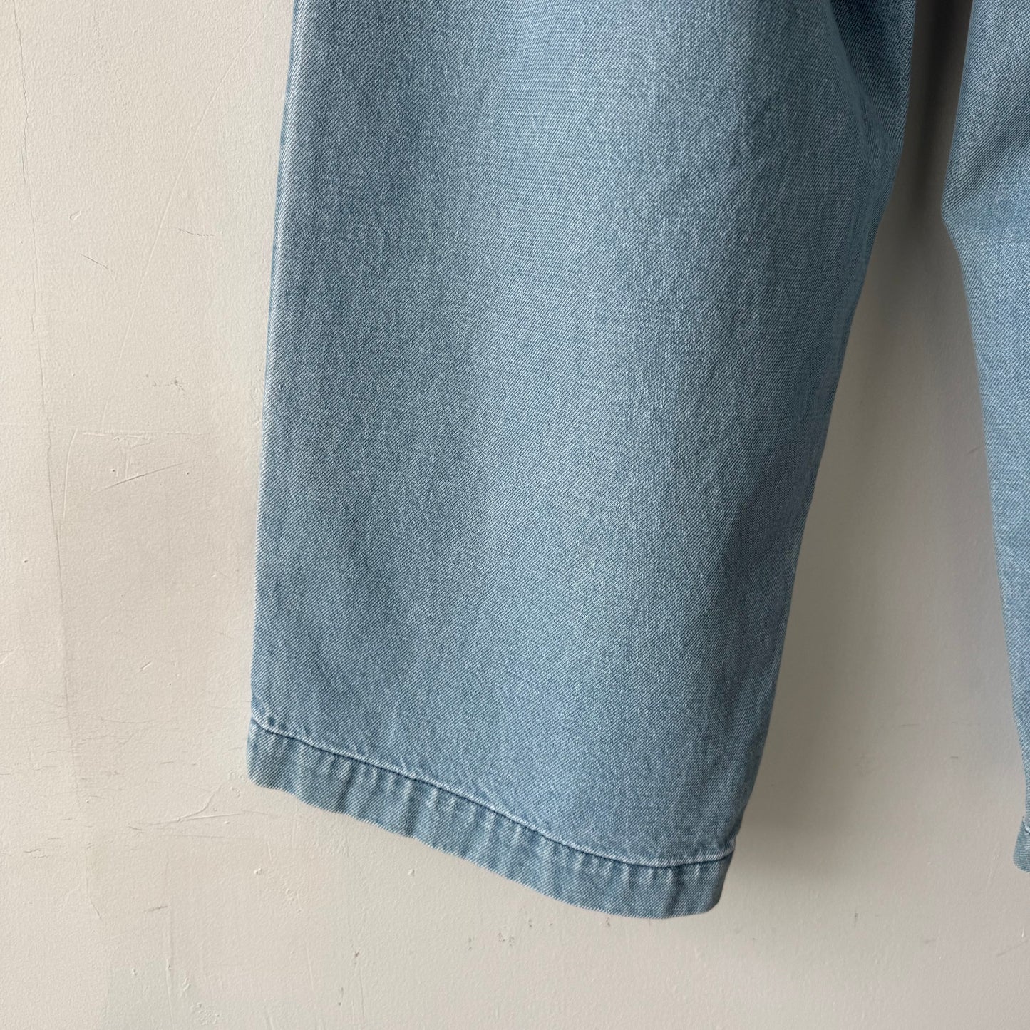 atelier naruse  コットンデニムワイドタックパンツ　size2