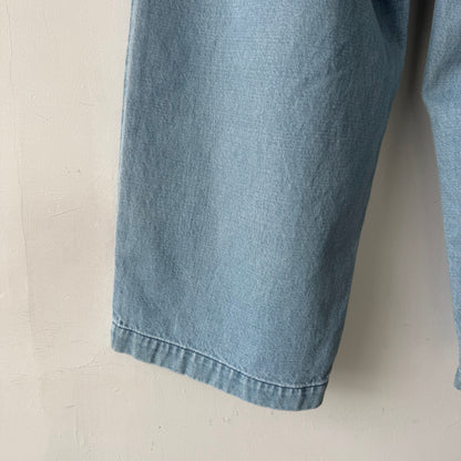 atelier naruse  コットンデニムワイドタックパンツ　size2