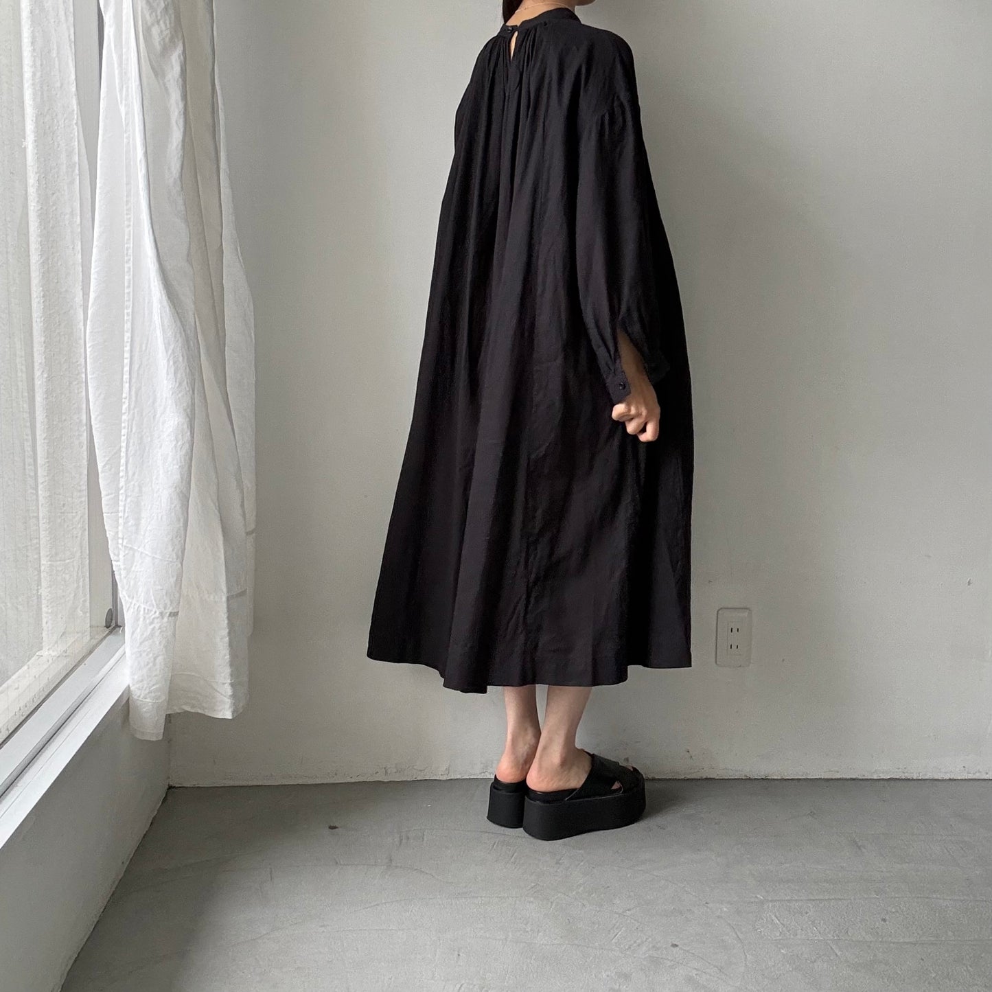 atelier d'antan  Antoineギャザードレス　ブラック