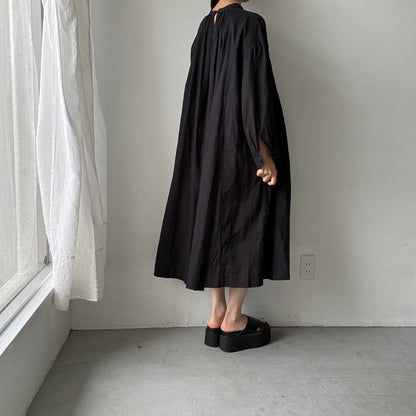 atelier d'antan  Antoineギャザードレス　ブラック