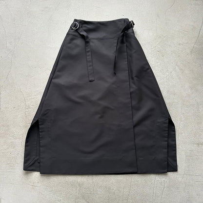 TENNE HANDCRAFTED MODERN ラップスカート　ブラック