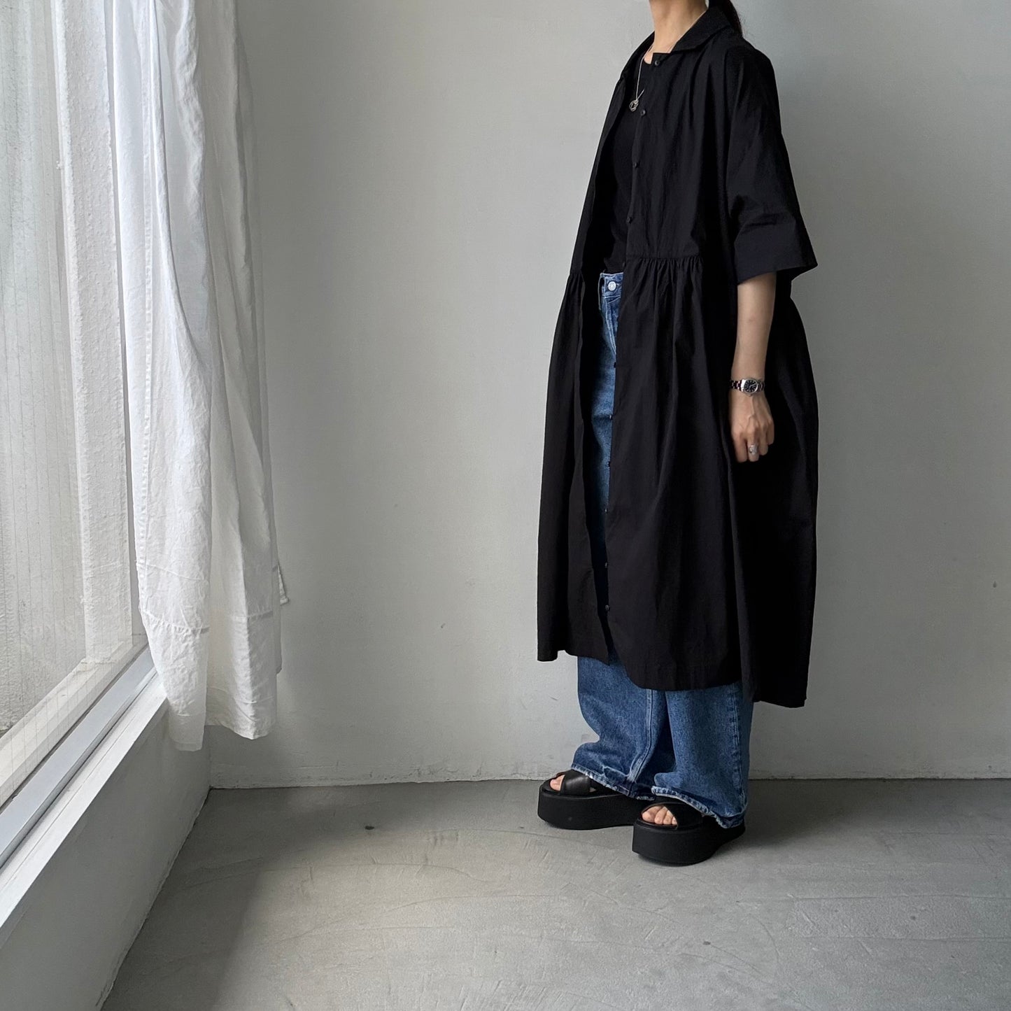 jujudhau  ハーフスリーブドレス