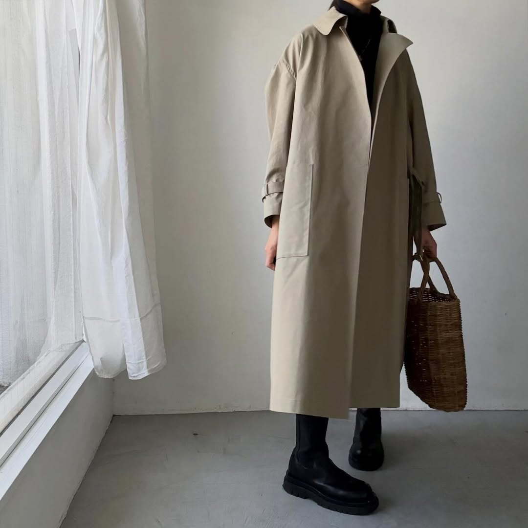 TENNE HANDCRAFTED MODERN　ブリスベンモスビッグサイズトレンチコート