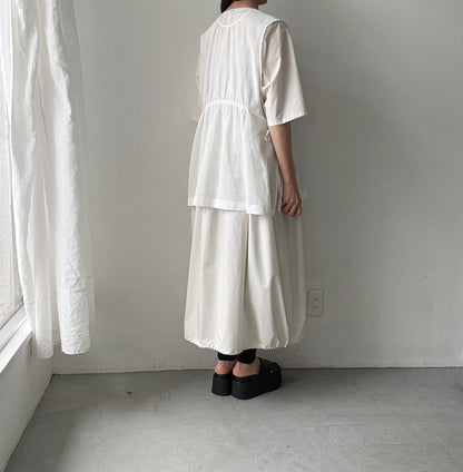TENNE HANDCRAFTED MODERN バルーンドレス　ベージュ