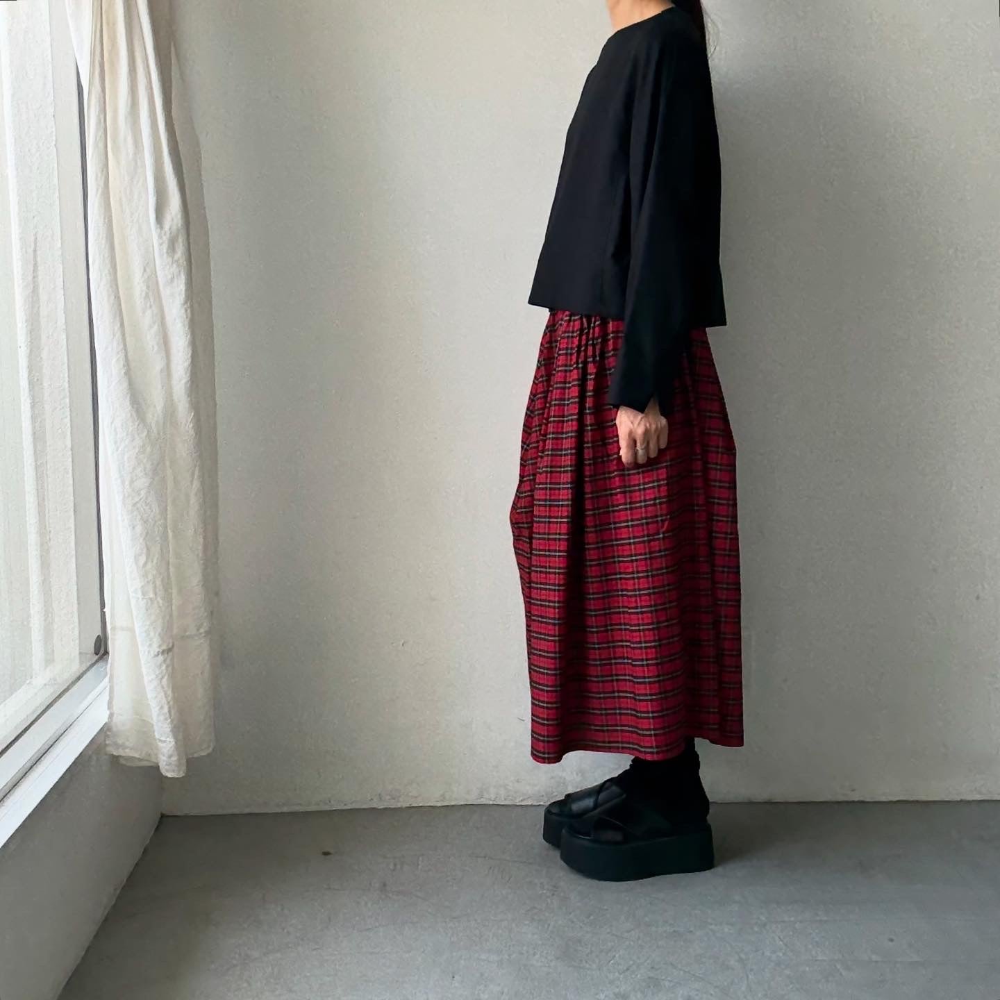 TENNE HANDCRAFTED MODERN ボートネックプルオーバー