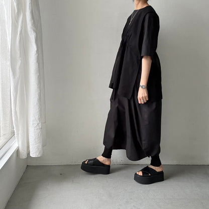 TENNE HANDCRAFTED MODERN バルーンドレス　ブラック