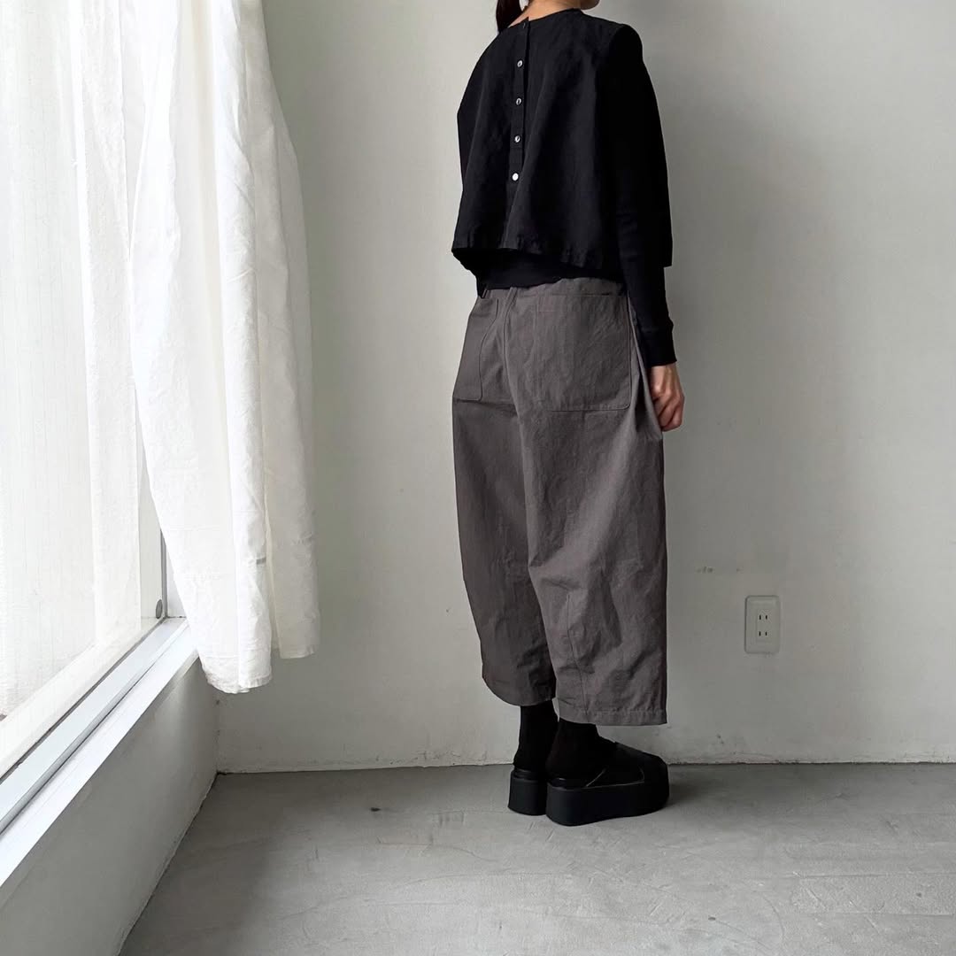 Linenya  タックワイドパンツ