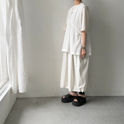 TENNE HANDCRAFTED MODERN バルーンドレス　ベージュ