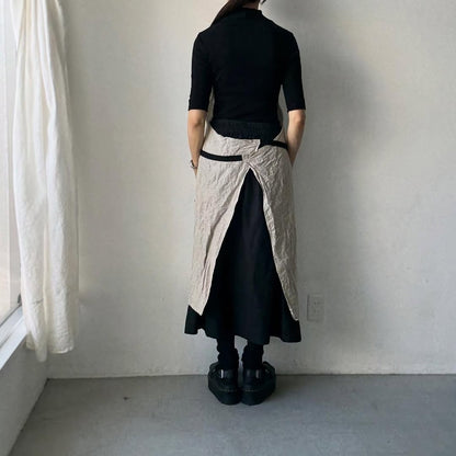 R&D.M.Co  YOU ROCK リネンエプロン