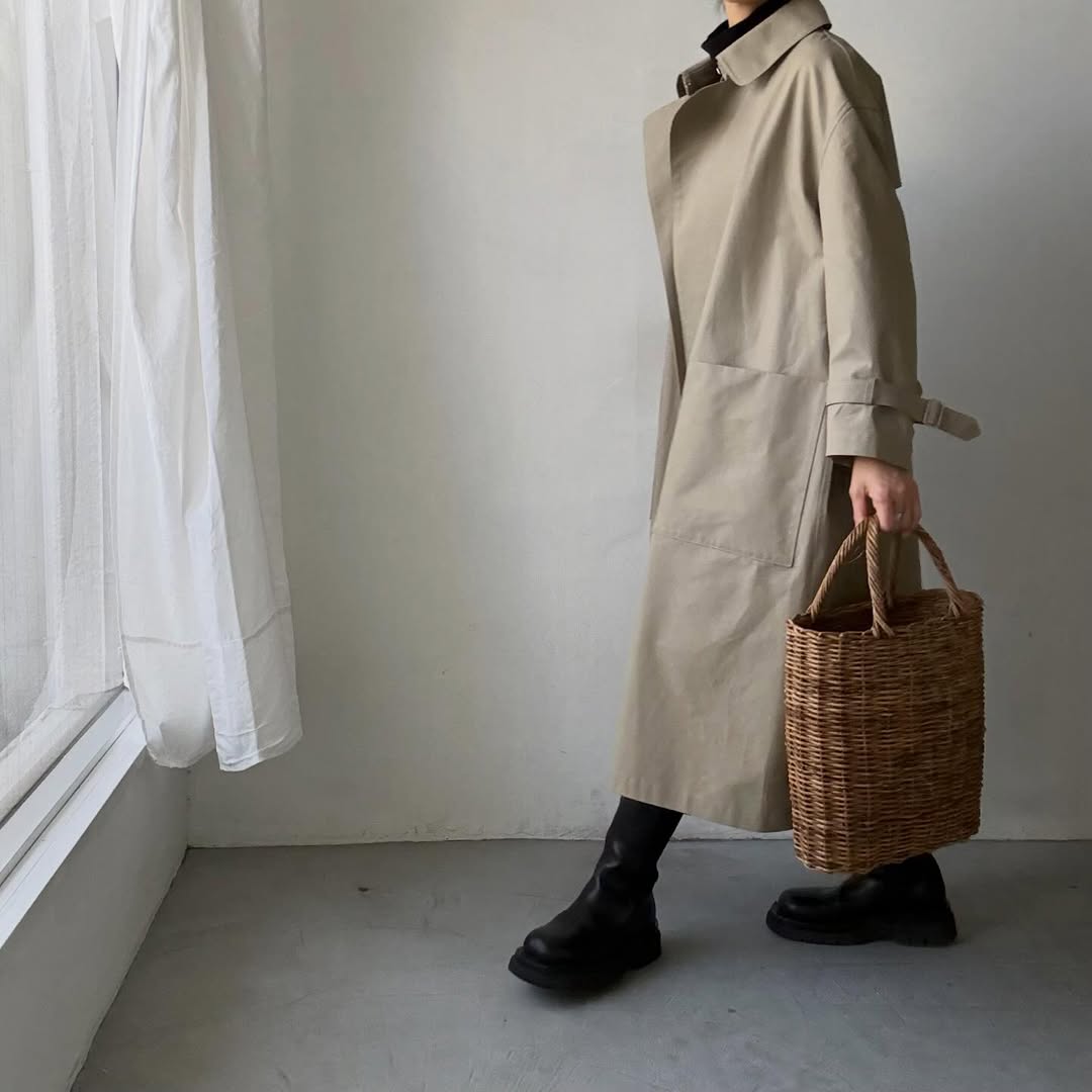 TENNE HANDCRAFTED MODERN　ブリスベンモスビッグサイズトレンチコート