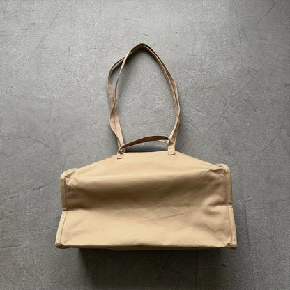 TENNE HANDCRAFTED MODERN ベンタイルコットンボストンバッグS キャメル