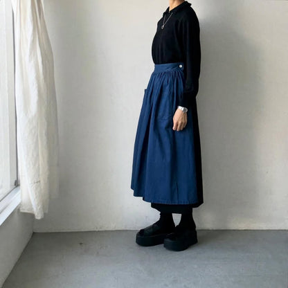 cion  ウールフリルカラーポロニット　ブラック