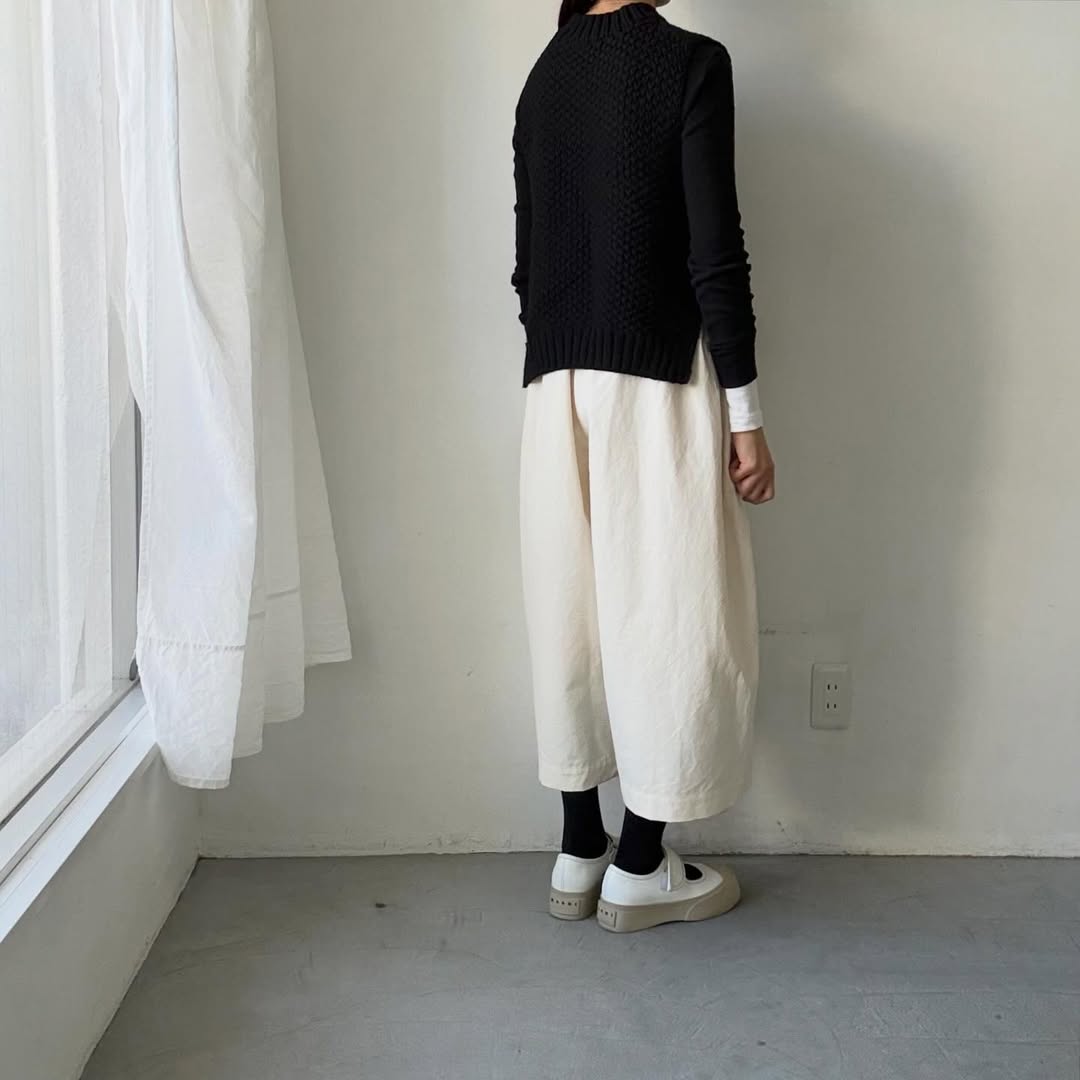 atelier d'antan Perriereコットンワイドパンツ