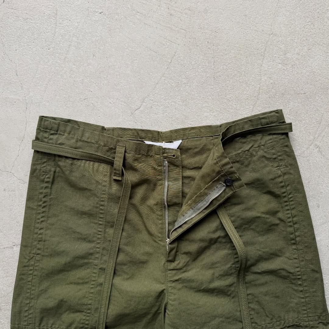 homspun  リップストップハーフパンツ　オリーブ