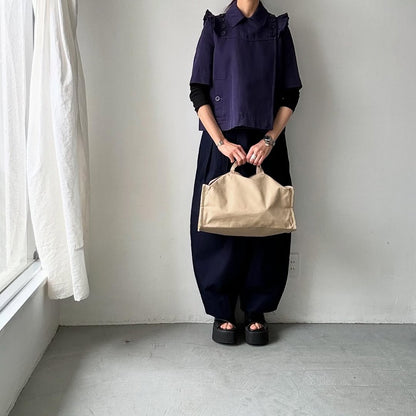 TENNE HANDCRAFTED MODERN ベンタイルコットンボストンバッグS キャメル