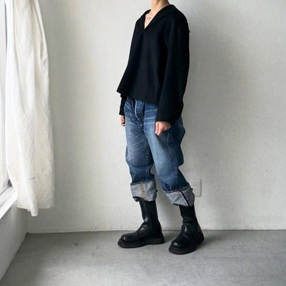 TENNE HANDCRAFTED MODERN カシミアセーラープルオーバー