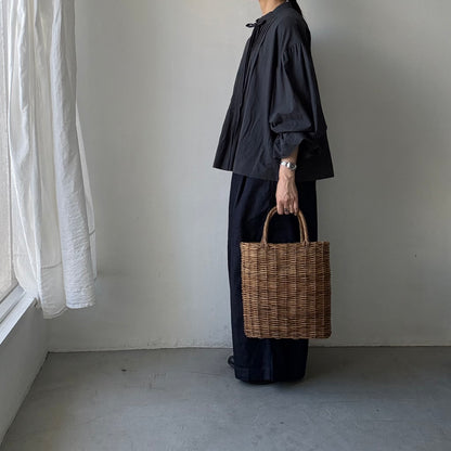 MAGALI  天日干しコットンボウタイブラウス