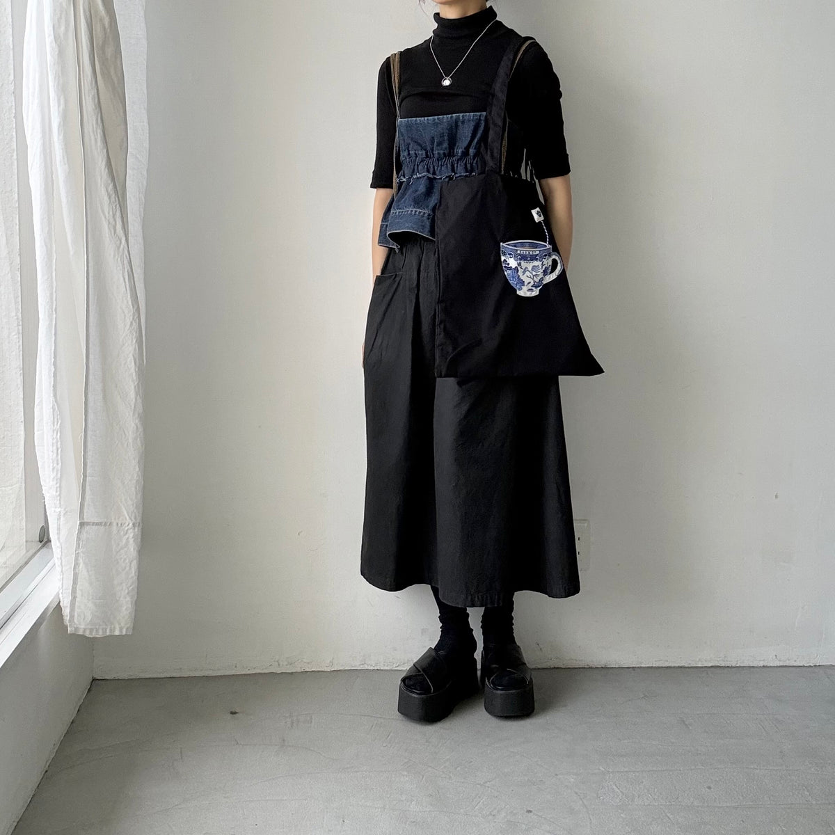 R&D.M.Co  BLUE WILLOWミルクティートートバッグ
