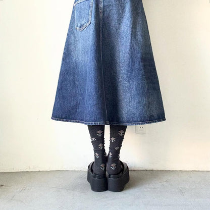 French Bull ジニアオーバーニーソックス　チャコールグレー