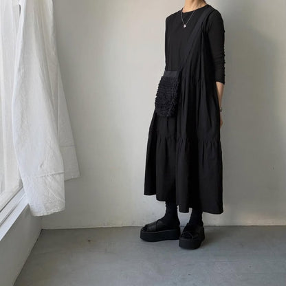 R&D.M.Co ガーメントダイフリルショルダーバッグ