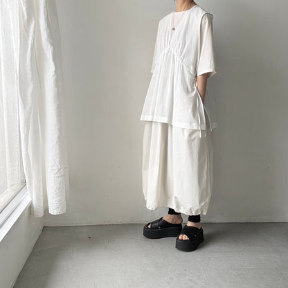 TENNE HANDCRAFTED MODERN バルーンドレス　ベージュ